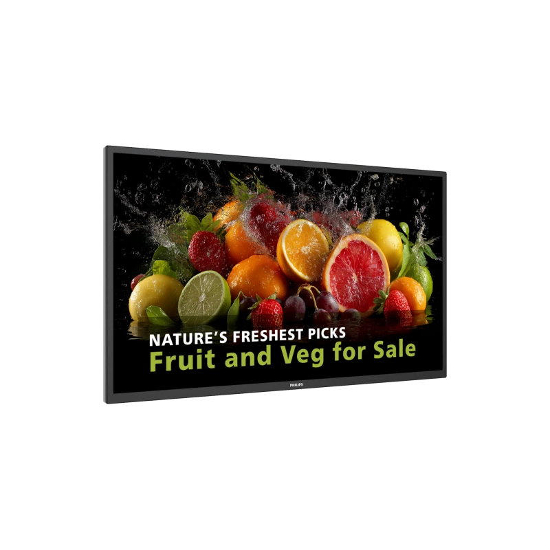 PHILIPS 24x7 ( ANDROID 11 SoC) 75″ D-LINE, UHD, 600CD, 24/7 LANDSCAPE & PORTRAIT, ANDROID 14, MEDIAPLAYER, FULL FAILOVER, WIFI &