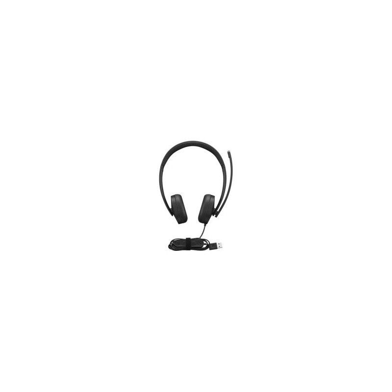 HEADSET USB -A LENOVO WIRED STEREO CANCELACION RUIDO, BOTON DE MICRO Y CONTROL VOLUMEN