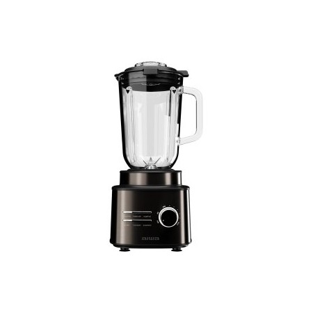 BATIDORA DE VASO PROFESIONAL AIWA SABERU ATB-2500 2500W 6 PROGRAMAS JARRA CRISTAL 1.5L COLOR NEGRO