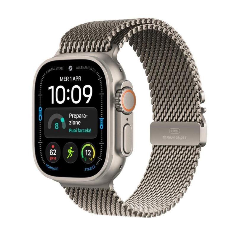 Smartwatch apple watch u4 gps+cell 49mm natural titanium case with natural titanium milanese loop l