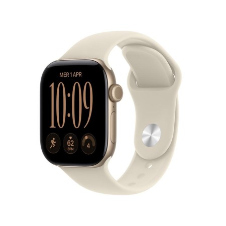 Smartwatch apple watch s12 gps + cell 42mm light gold aluminium case with sand sport band m - l