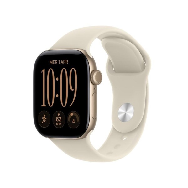Smartwatch apple watch s12 gps + cell 42mm light gold aluminium case with sand sport band m - l