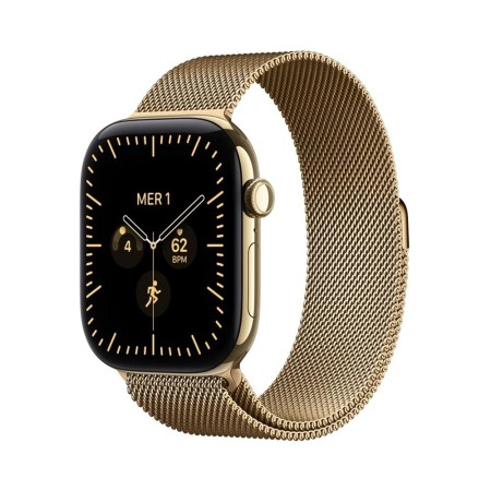 Smartwatch apple watch s12 gps + cell 46mm radiant gold titanium milanese loop m - l