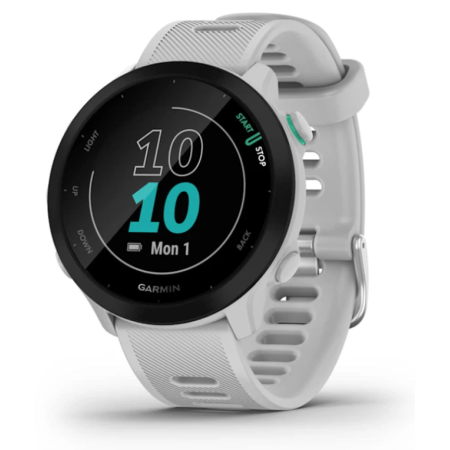 Garmin Forerunner 55 2,64 cm (1.04″) MIP 42 mm Digital 208 x 208 Pixeles Blanco GPS (satélite)