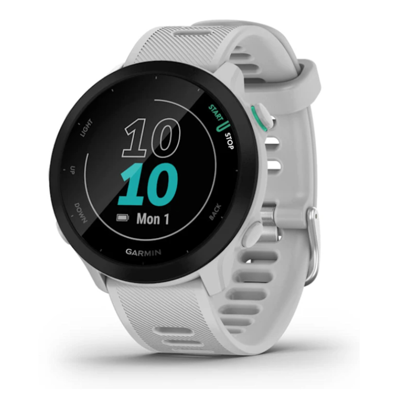 Garmin Forerunner 55 2,64 cm (1.04″) MIP 42 mm Digital 208 x 208 Pixeles Blanco GPS (satélite)
