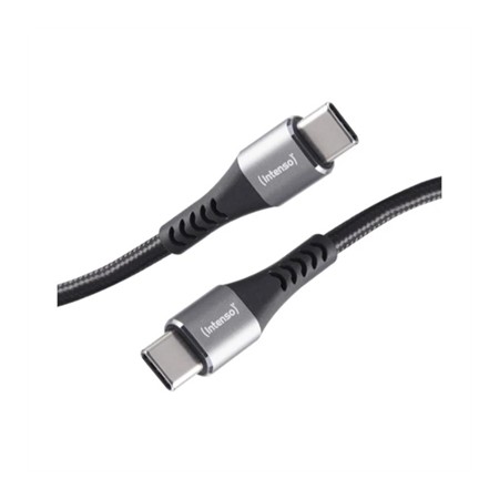 Cable usb tipo c intenso 1x 0.5m - 2x 1m - 1x 2m - macho - macho - negro 60w