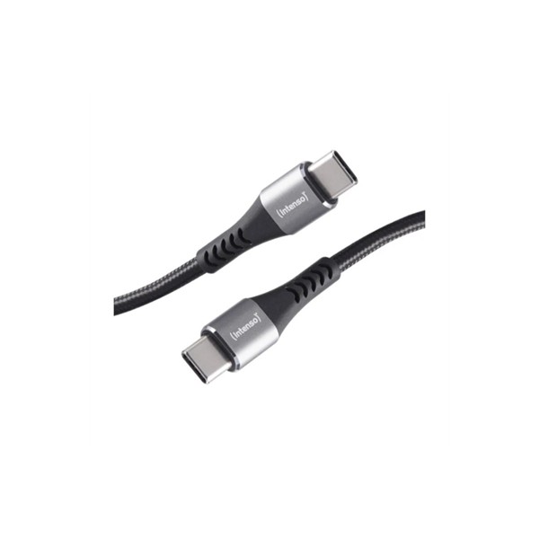 Cable usb tipo c intenso 1x 0.5m - 2x 1m - 1x 2m - macho - macho - negro 60w