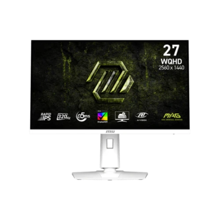 MSI MONITOR MAG 274QRFW X32. 27″ RAPID IPS FLAT. 2560X1440. 320HZ. BLANCO