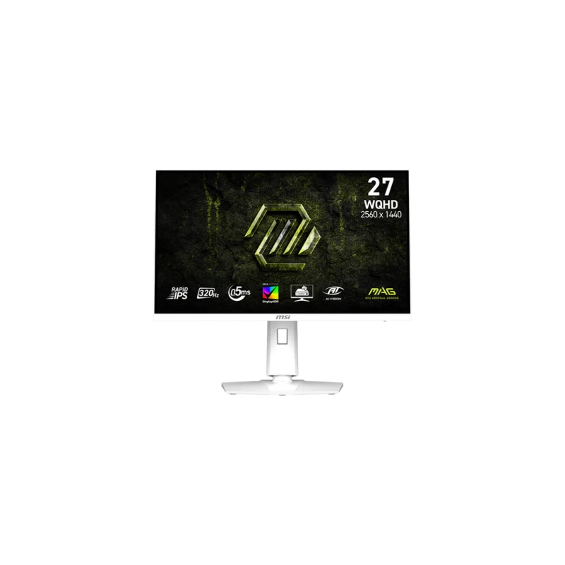 MSI MONITOR MAG 274QRFW X32. 27″ RAPID IPS FLAT. 2560X1440. 320HZ. BLANCO