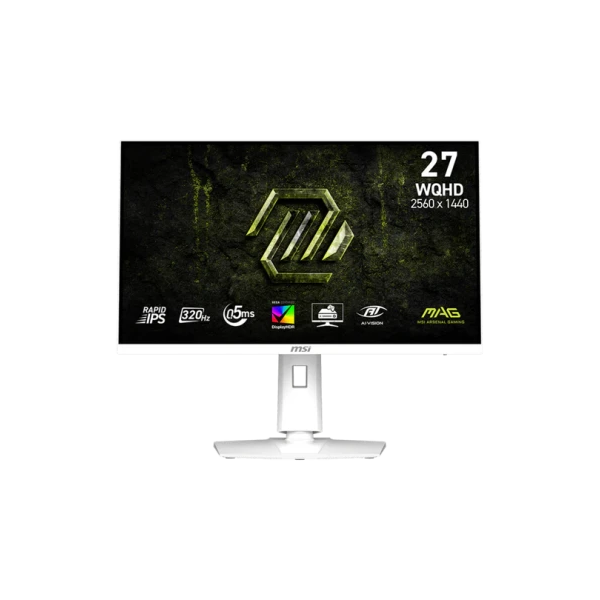 MSI MONITOR MAG 274QRFW X32. 27″ RAPID IPS FLAT. 2560X1440. 320HZ. BLANCO