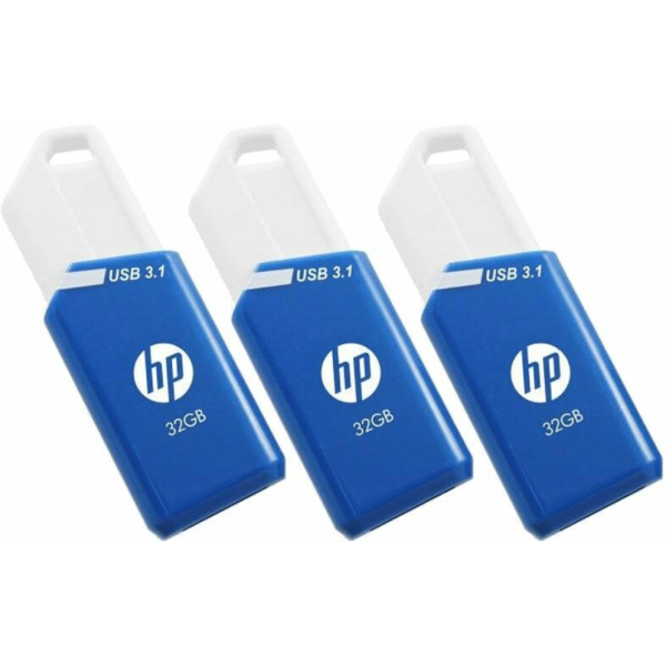 HP x755w Triple Pack unidad flash USB 32 GB USB tipo A 3.2 Gen 1 (3.1 Gen 1) Azul, Blanco