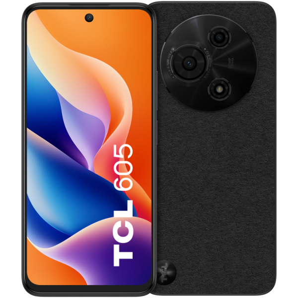 TCL 605 16,9 cm (6.67″) SIM doble Android 15 4G USB Tipo C 4 GB 128 GB 5200 mAh Negro