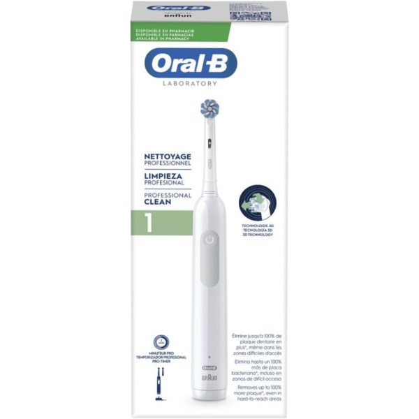 Braun Oral-B Lab Pro 1 Clean Adulto Cepillo dental oscilante Blanco