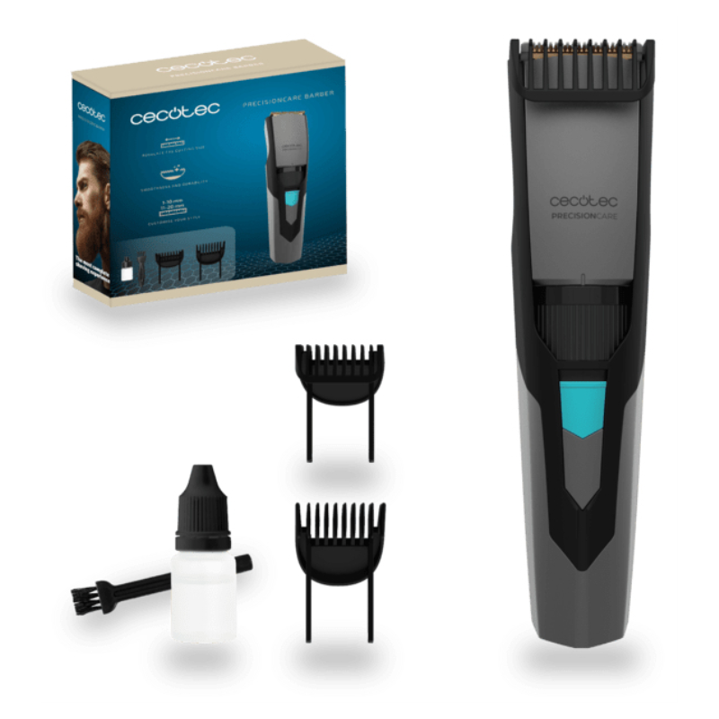 Cecotec PrecisionCare Barber Negro, Plata Ión de litio