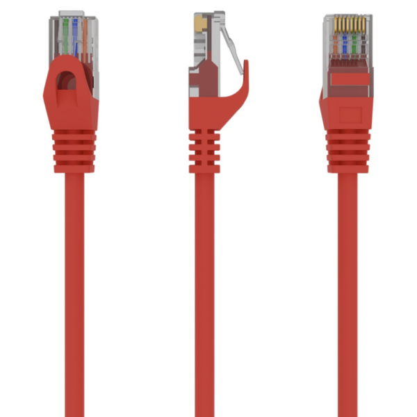 Gembird PP6U-0.5M cable de red Rojo 0,5 m Cat6 U/UTP (UTP)