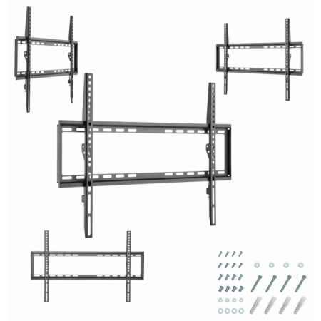 Gembird WM-70F-03 soporte para TV 177,8 cm (70″) Negro