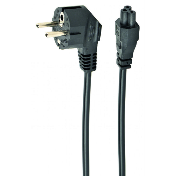 Gembird PC-186-ML12-0.5M cable de transmisión Negro 0,5 m CEE 7/7 C5 acoplador