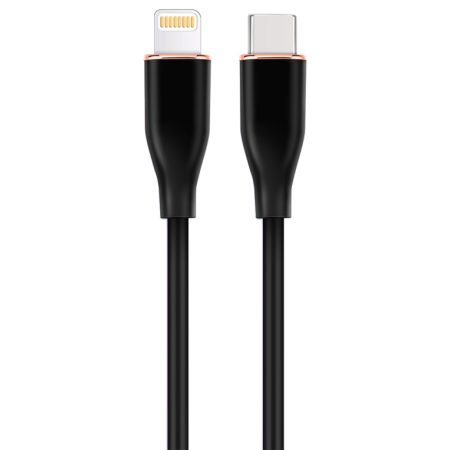 Gembird GMB Audio CC-USB2S-CM8PM-1.5M-BK cable de conector Lightning 1,5 m Negro