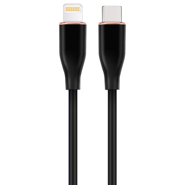 Gembird GMB Audio CC-USB2S-CM8PM-1.5M-BK cable de conector Lightning 1,5 m Negro