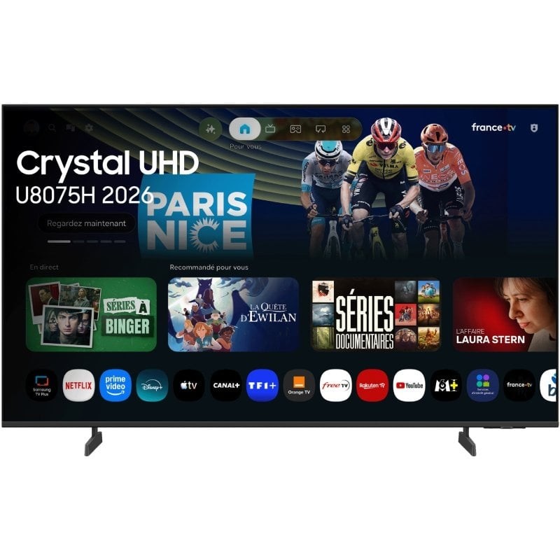 Televisor Samsung Crystal 4K AI U8075H 50″/ Ultra HD 4K/ Smart TV/ WiFi