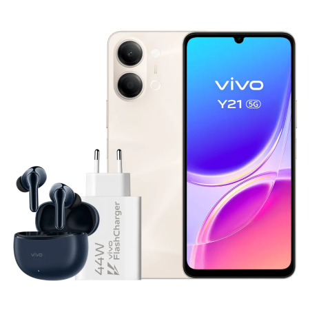 Vivo Y21 5G 4GB/256GB Oro (Champagne Gold) Incluye Cargador + Auriculares