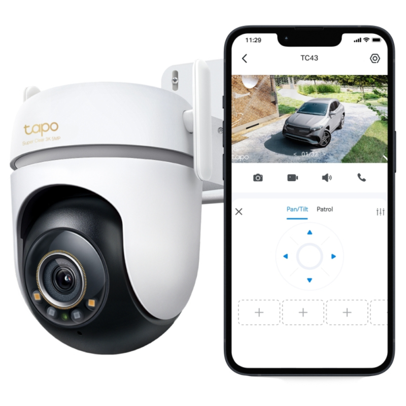 Cámara de Videovigilancia TP-Link Tapo TC43/ Visión Nocturna/ Control desde APP