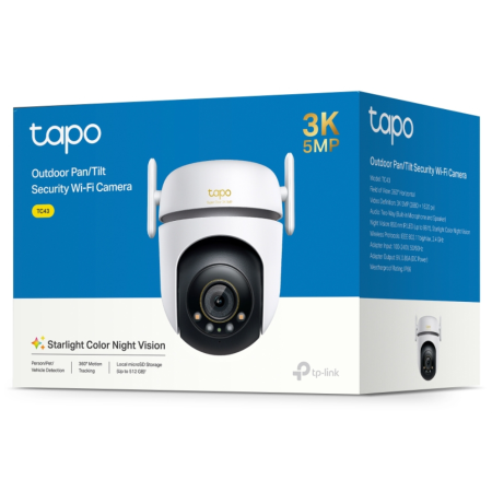 Cámara de Videovigilancia TP-Link Tapo TC43/ Visión Nocturna/ Control desde APP
