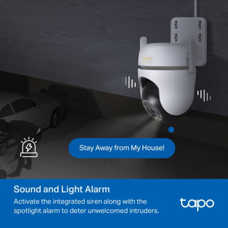 Cámara de Videovigilancia TP-Link Tapo TC43/ Visión Nocturna/ Control desde APP