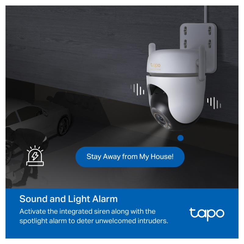Cámara de Videovigilancia TP-Link Tapo TC43/ Visión Nocturna/ Control desde APP