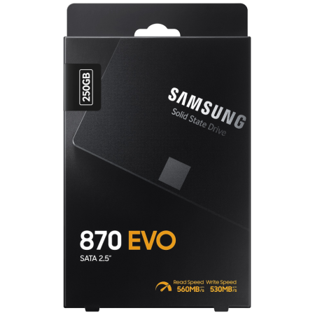 Samsung 870 EVO, 250 GB, 2.5″, 560 MB/s, 6 Gbit/s
