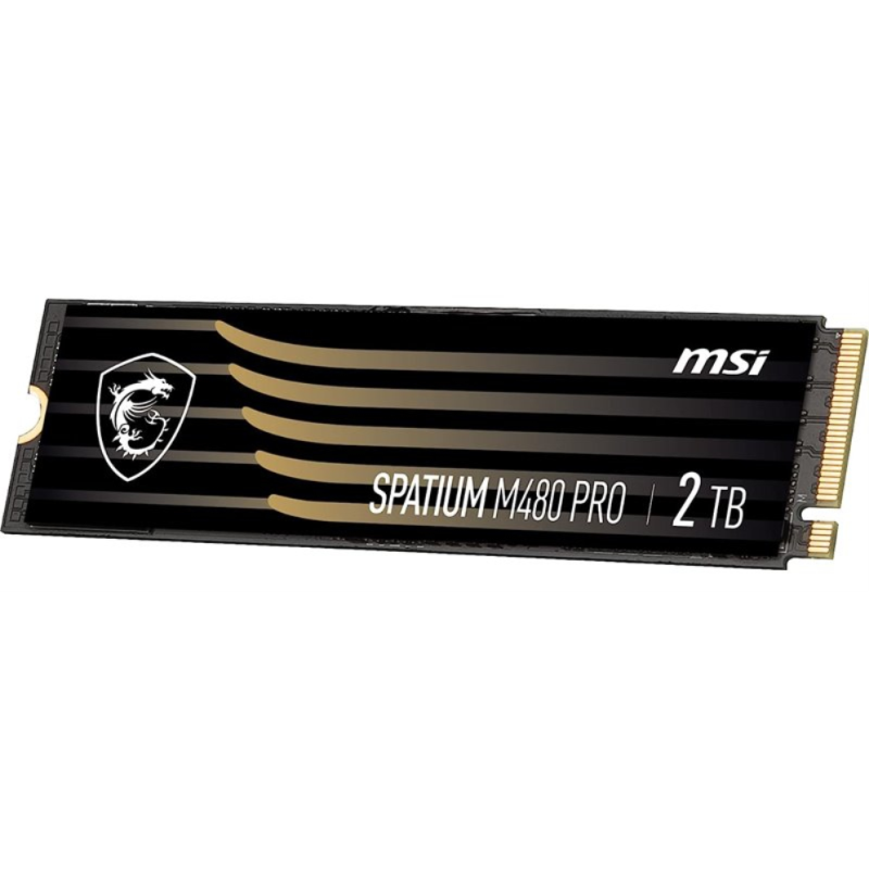 MSI Spatium M480 PRO PCIE 4.0 NVME M.2 2TB, 2 TB, M.2, 7400 MB/s