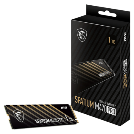 MSI Spatium M470 PRO PCIe 4.0 NVMe M.2 1TB, 1 TB, M.2