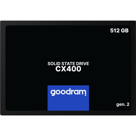 Goodram CX400 gen.2, 512 GB, 2.5″, 550 MB/s, 6 Gbit/s