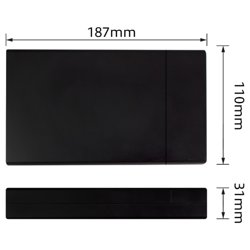 Ewent EW7056, Caja de disco duro (HDD), 3.5″, SATA, Negro