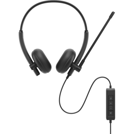 DELL WH125, Alámbrico, Llamadas/Música, 20 - 20000 Hz, 125 g, Auriculares, Negro