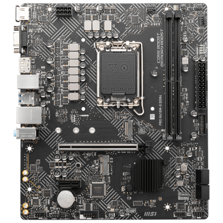 PLACA MSI PRO H610M-G INTEL1700 2DDR4 HDMI PCIE3.0 4SATA3 USB3.2 MATX