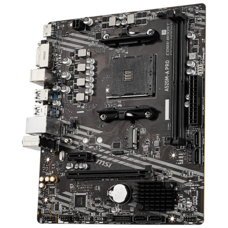 PLACA MSI A520M-A PRO AMD AM4 DDR4 HDMI PCIE3.0 USB3.2 MATX