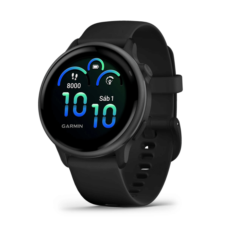 Garmin Vivoactive 6 GPS 42mm Negro con Correa de Silicona Negra