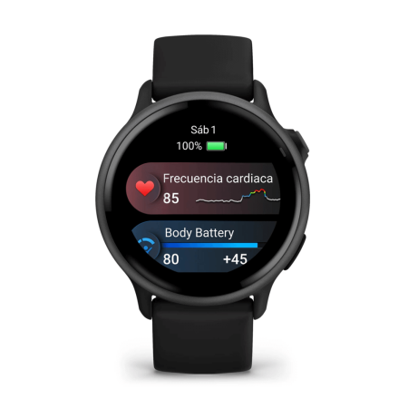 Garmin Vivoactive 6 GPS 42mm Negro con Correa de Silicona Negra