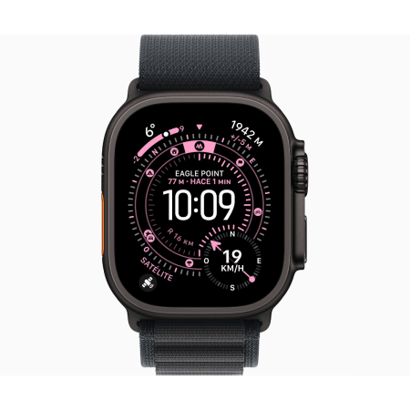 Apple Watch Ultra 3 GPS + Cellular 49mm Titanio Negro con Correa Alpine Loop Negra - Talla S