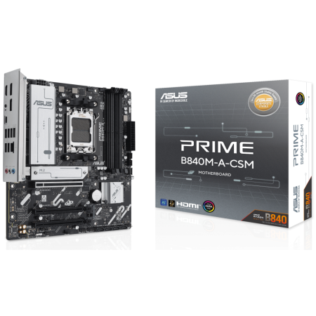 Placa Base Asus Prime B840M-A-CSM Socket AM5/ DDR5/ PCIe 4.0/ Micro ATX