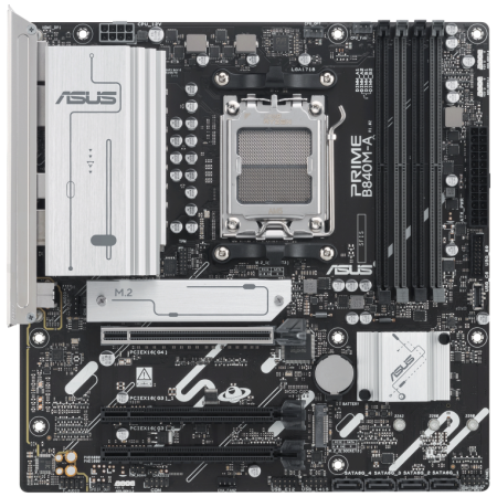Placa Base Asus Prime B840M-A-CSM Socket AM5/ DDR5/ PCIe 4.0/ Micro ATX