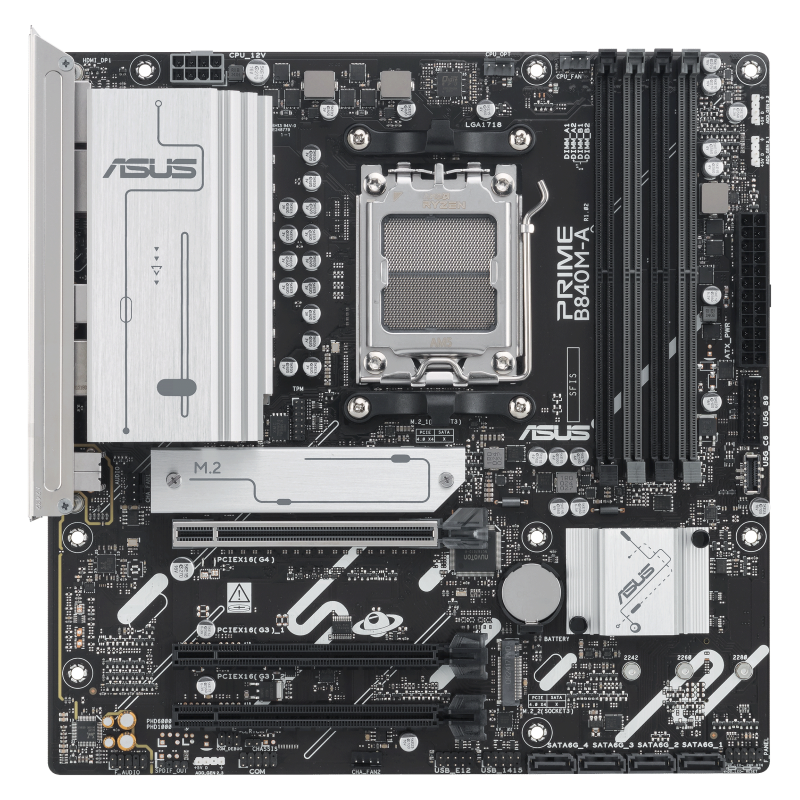 Placa Base Asus Prime B840M-A-CSM Socket AM5/ DDR5/ PCIe 4.0/ Micro ATX