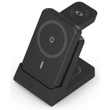 Base de carga Inalámbrica Aisens ASCH-15W4WC064-BK/ 15W/ Negro