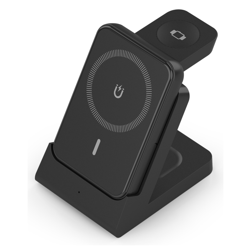 Base de carga Inalámbrica Aisens ASCH-15W4WC064-BK/ 15W/ Negro