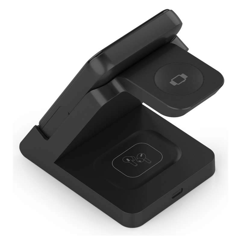 Base de carga Inalámbrica Aisens ASCH-15W4WC064-BK/ 15W/ Negro