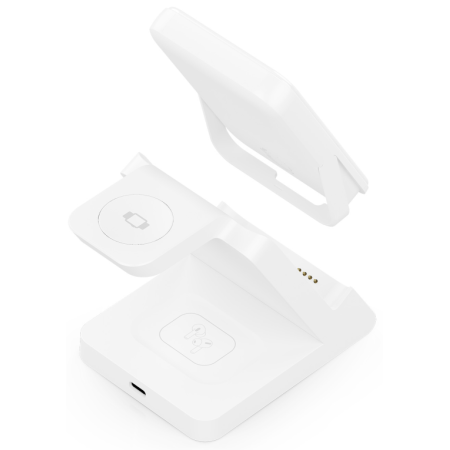 Base de carga Inalámbrica Aisens ASCH-15W4WC063-W/ 15W/ Blanco