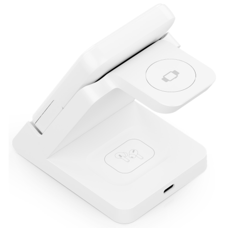 Base de carga Inalámbrica Aisens ASCH-15W4WC063-W/ 15W/ Blanco