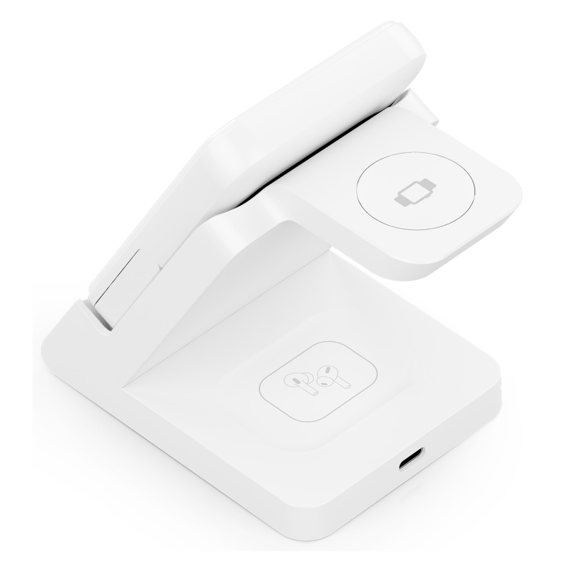 Base de carga Inalámbrica Aisens ASCH-15W4WC063-W/ 15W/ Blanco