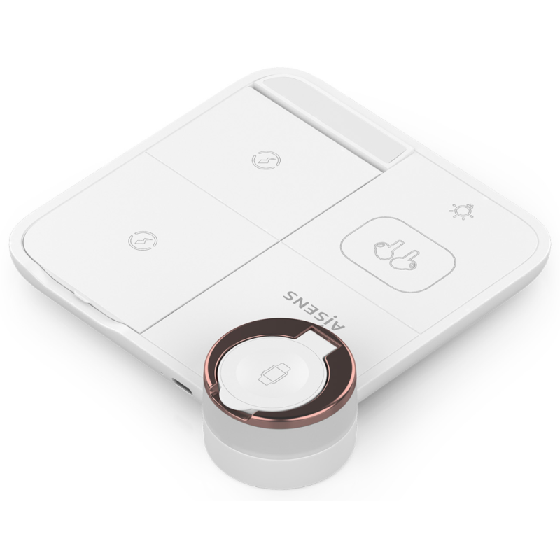 Base de carga Inalámbrica Aisens ASCH-15W4WC061-W/ 15W/ Blanco